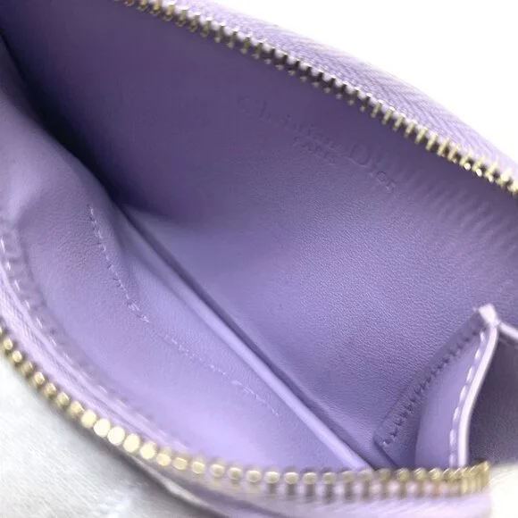 CHRISTIAN DIOR S0965ONMJ Lady Dior Cosmos Zip Card Case coin purse - Picture 7 of 14